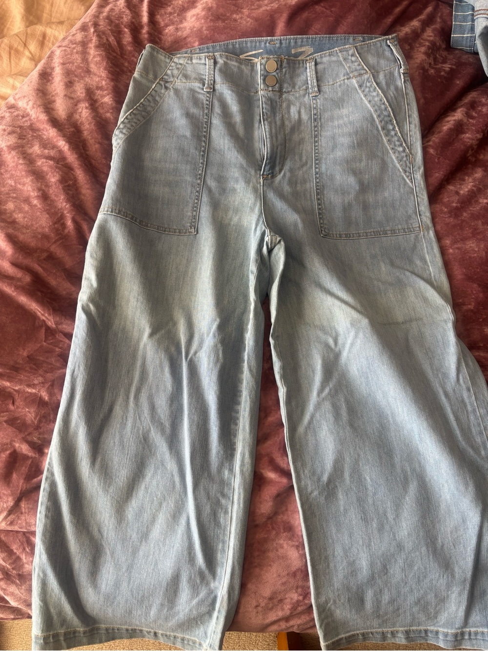 Size 12 Seven7 Light Blue Denim Jeans